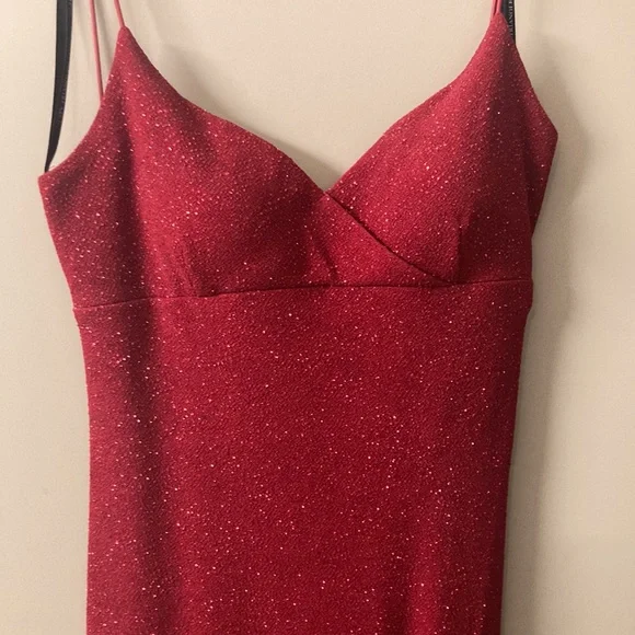 triangle open back dress Shimmery triangle backless dress